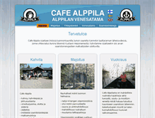 Tablet Screenshot of cafealppila.fi